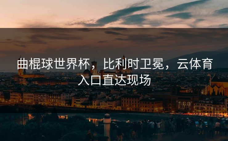 曲棍球世界杯，比利时卫冕，云体育入口直达现场